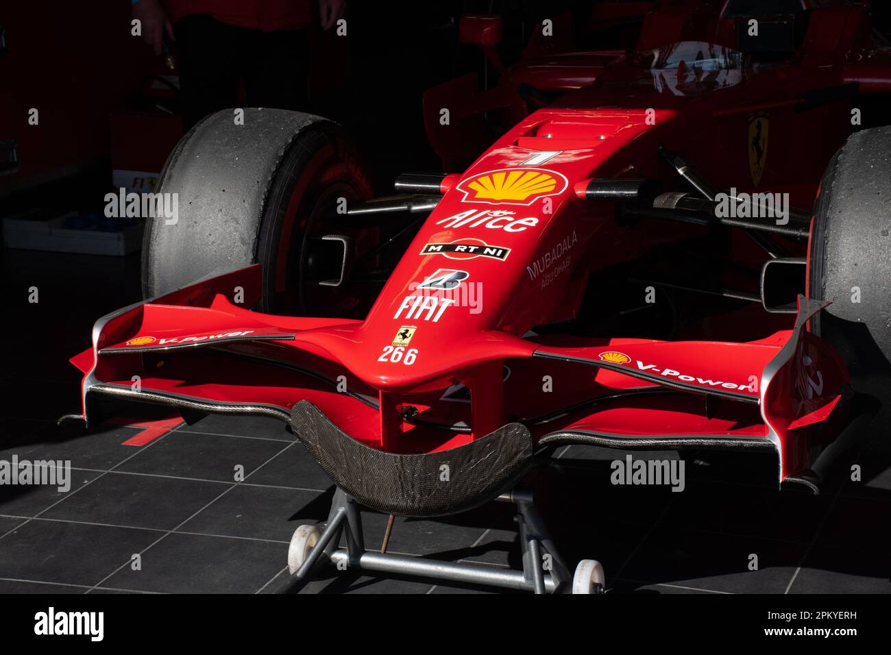 Ferrari F2008 ex-Kimi Raikkonen au Grand Prix historique français 2023 sur la piste Paul Ricard Banque D'Images