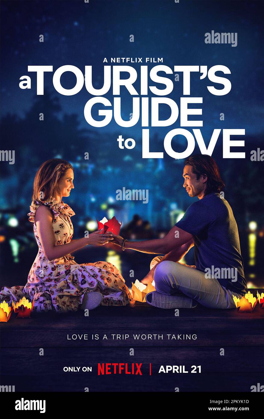 Un guide touristique de l'amour affiche Rachael Leigh Cook et Scott Ly Banque D'Images