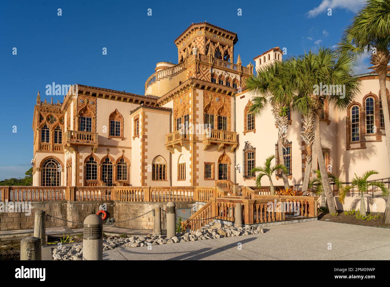 CA' d'Zan dans le Ringling à Sarasota, Floride, États-Unis. Banque D'Images