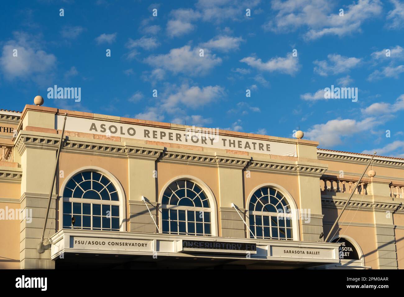 Sarasota, Floride, États-Unis - 11 janvier 2022 : Asolo Repertory Theatre à Sarasota, Floride, États-Unis. Banque D'Images