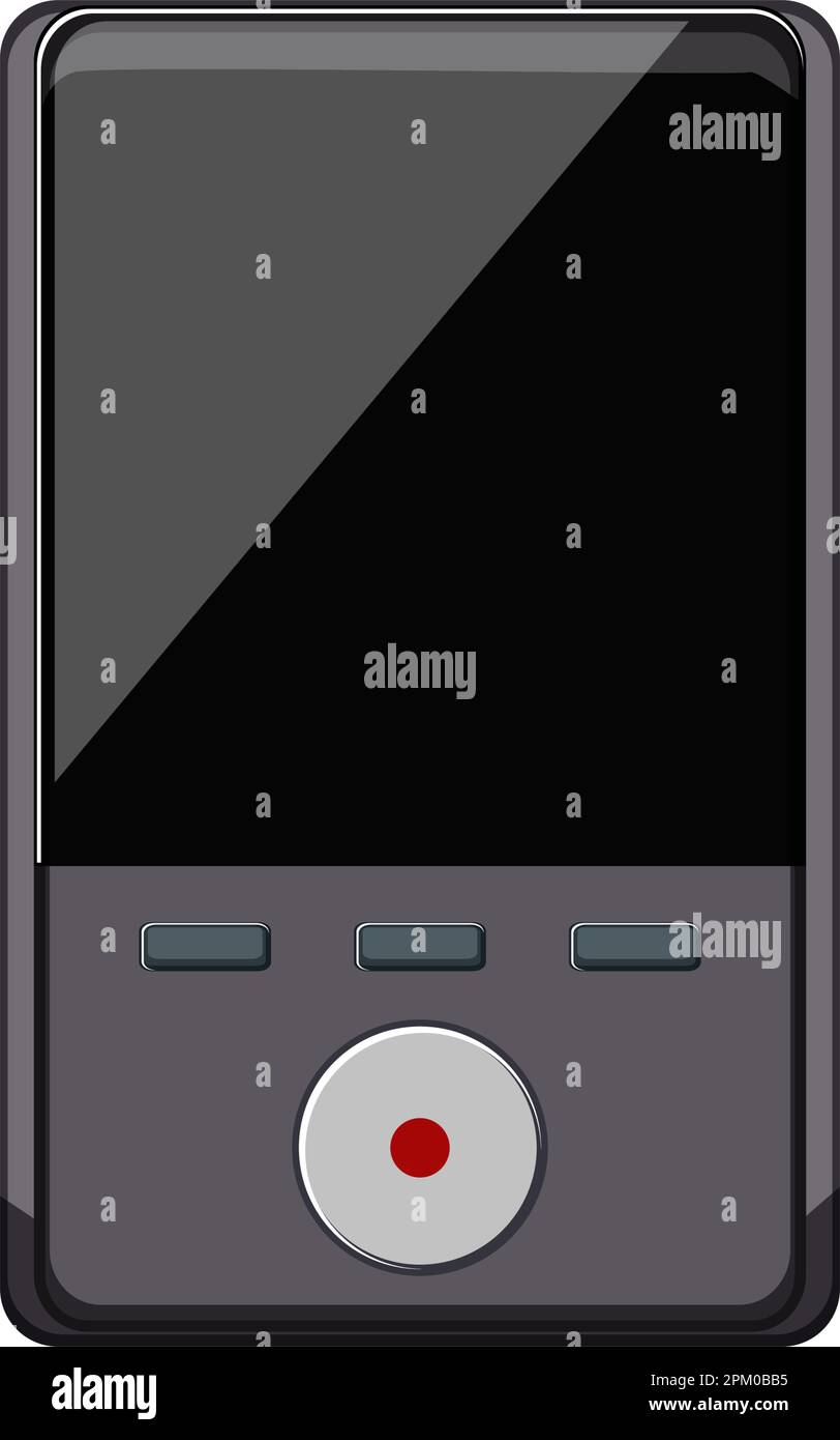 illustration du vecteur de dessin animé du dictaphone vocal Illustration de Vecteur