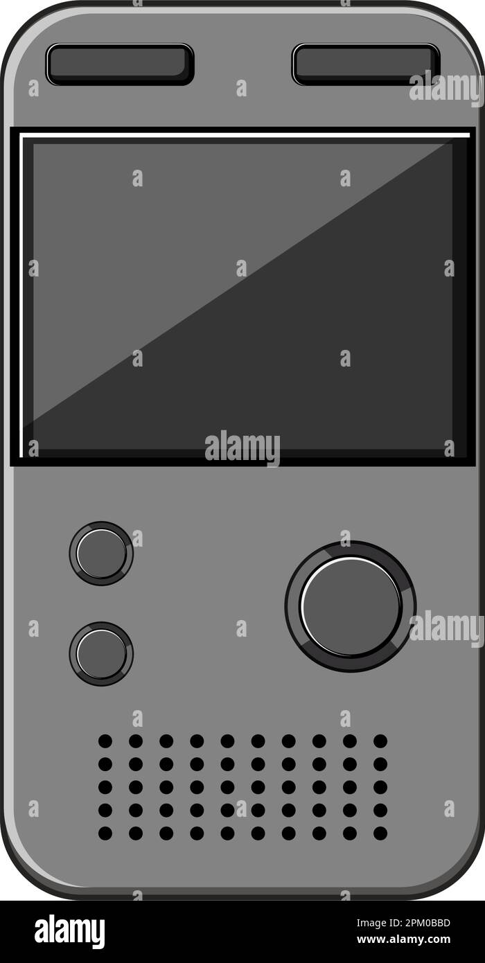 illustration du vecteur de dessin animé du dictaphone de l'enregistreur Illustration de Vecteur