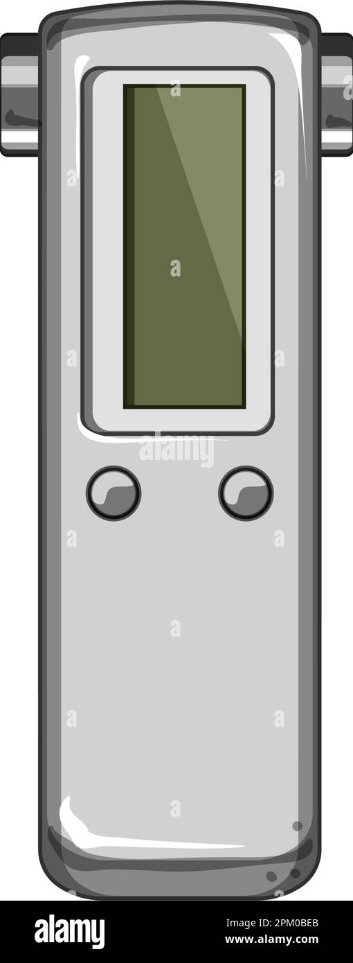 illustration vectorielle de dessin animé de dictaphone de musique Illustration de Vecteur