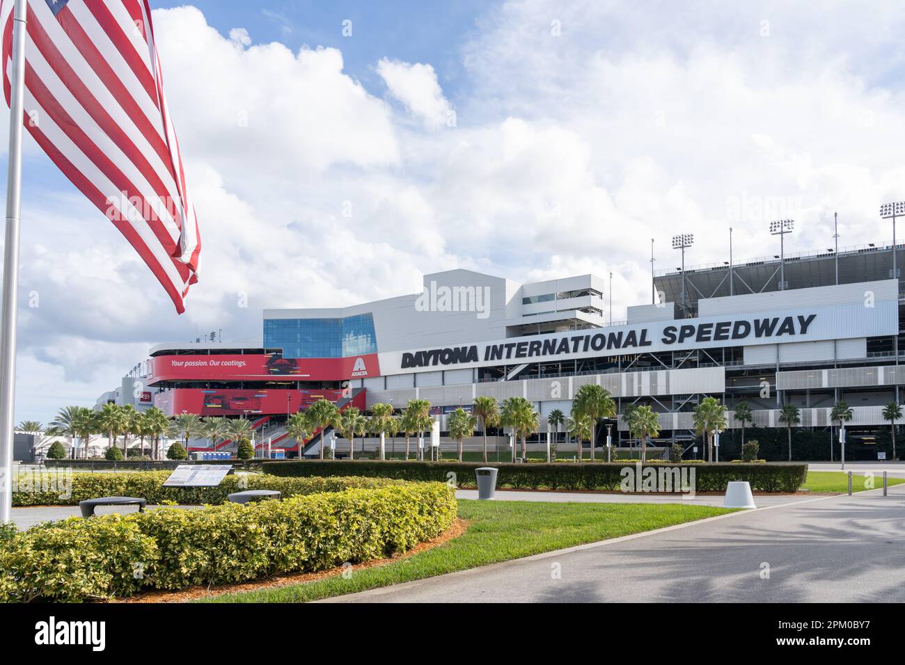 Daytona International Speedway à Daytona Beach, FL, États-Unis. Banque D'Images