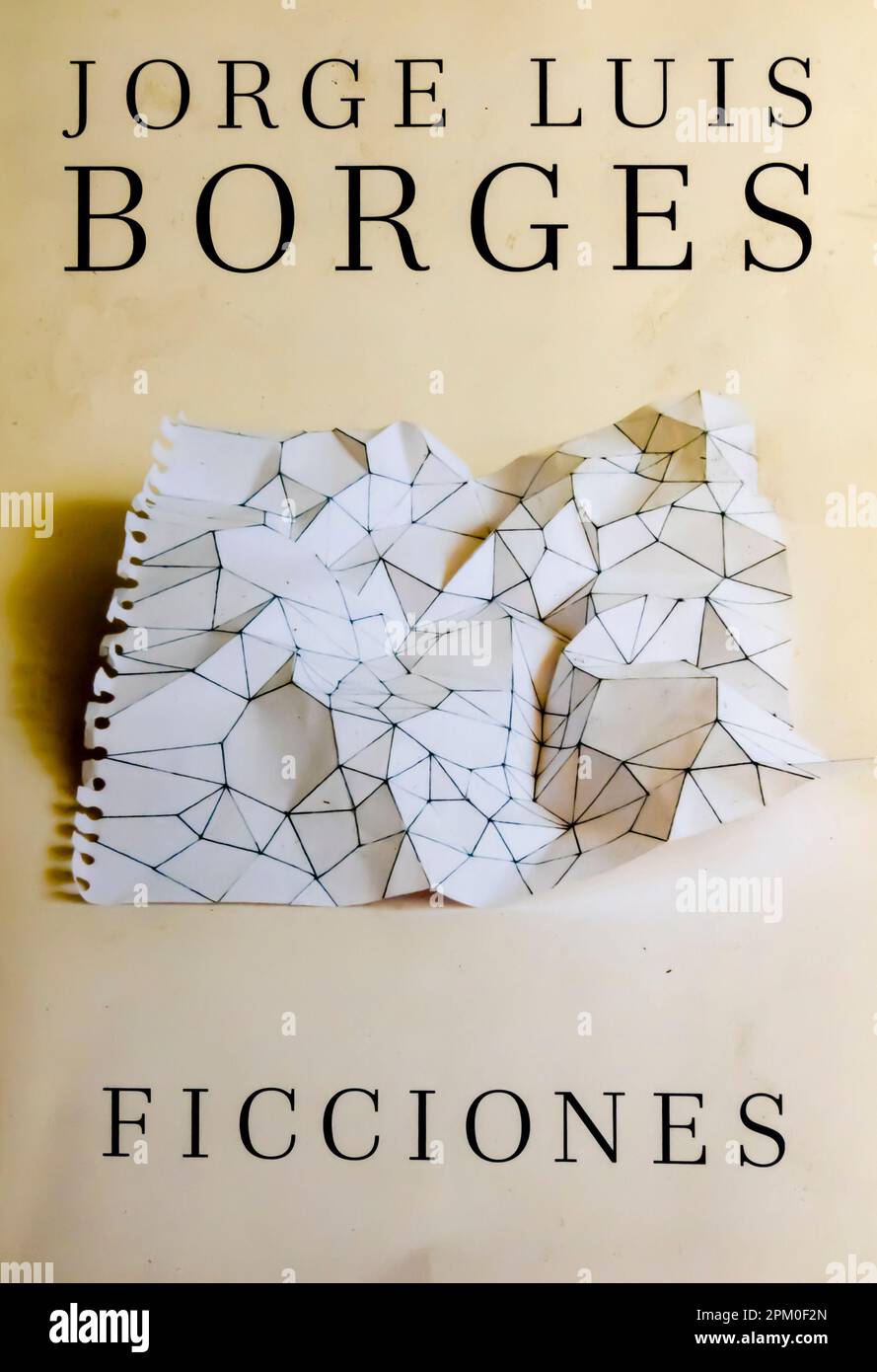 Ficciones - Fictions (fictions collectées) Livre de Jorge Luis Borges. Édition espagnole - Vintage espanol Banque D'Images