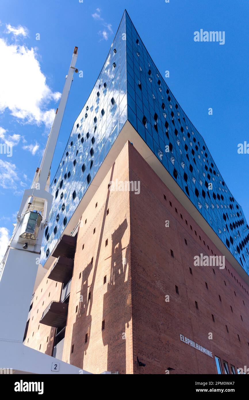 Elbe Philharmonic Hall, Sandtor Harbour, HalfenCity Quarter, Hambourg, région métropolitaine de Hambourg, République fédérale d'Allemagne Banque D'Images