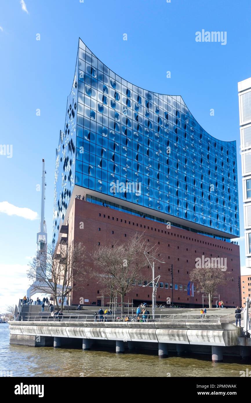 Elbe Philharmonic Hall, Sandtor Harbour, HalfenCity Quarter, Hambourg, région métropolitaine de Hambourg, République fédérale d'Allemagne Banque D'Images