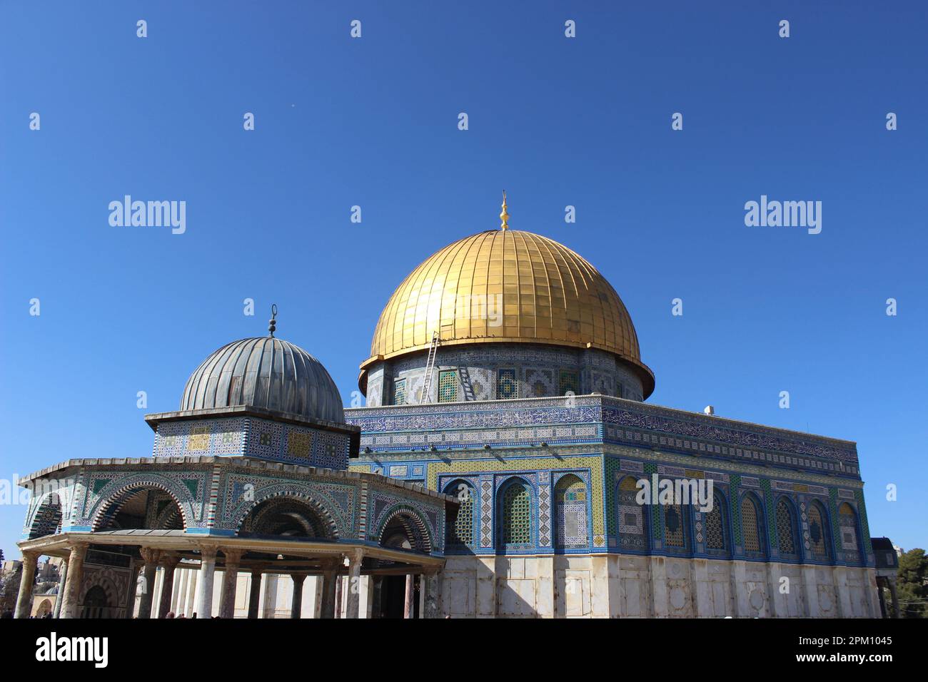 Dôme du rocher, dôme d'or de Masjid Al Aqsa, QUDS Banque D'Images