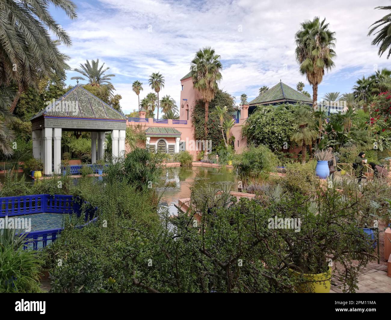 jardin de mojarella de marrakech Banque D'Images