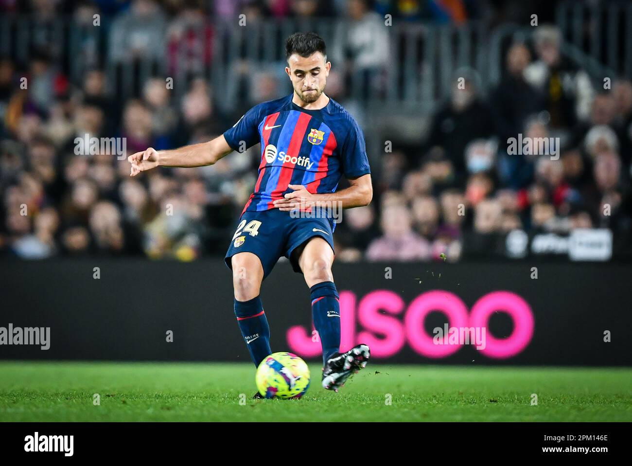 Barcelone, Espagne. 10th avril 2023. Eric Garcia (FC Barcelone) lors d'un match de la Liga Santander entre le FC Barcelone et le FC Gérone au camp Spotify Nou, à Barcelone, Espagne sur 10 avril 2023. (Photo/Felipe Mondino) crédit: Live Media Publishing Group/Alay Live News Banque D'Images