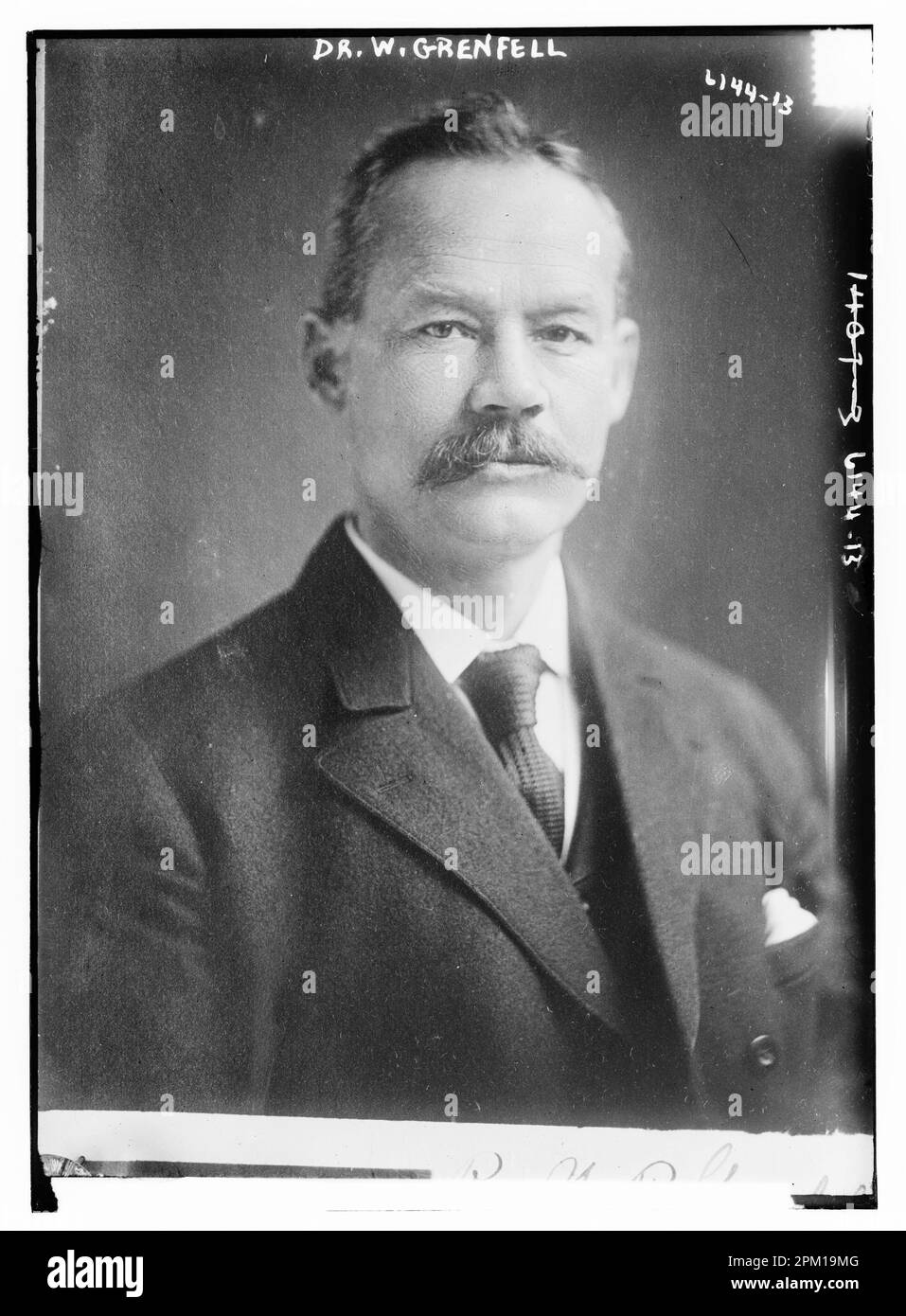 Portrait du docteur Wilfred Grenfell, pionnier des services médicaux à Terre-Neuve Banque D'Images
