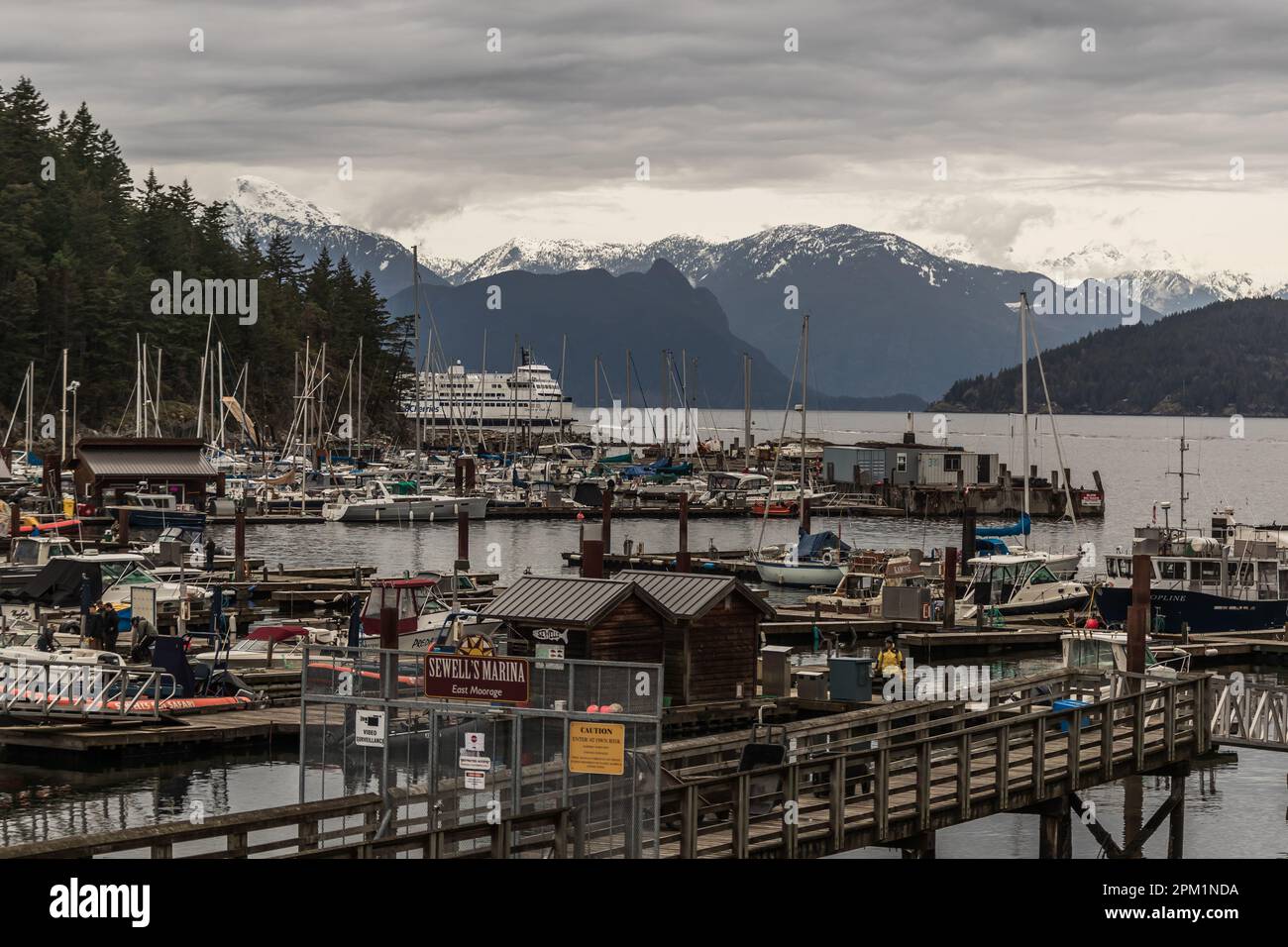 Horseshoe Bay est une extension de West Vancouver dans la partie inférieure continentale de la Colombie-Britannique et abrite environ 1000 000 résidents tout au long de l'année. Banque D'Images