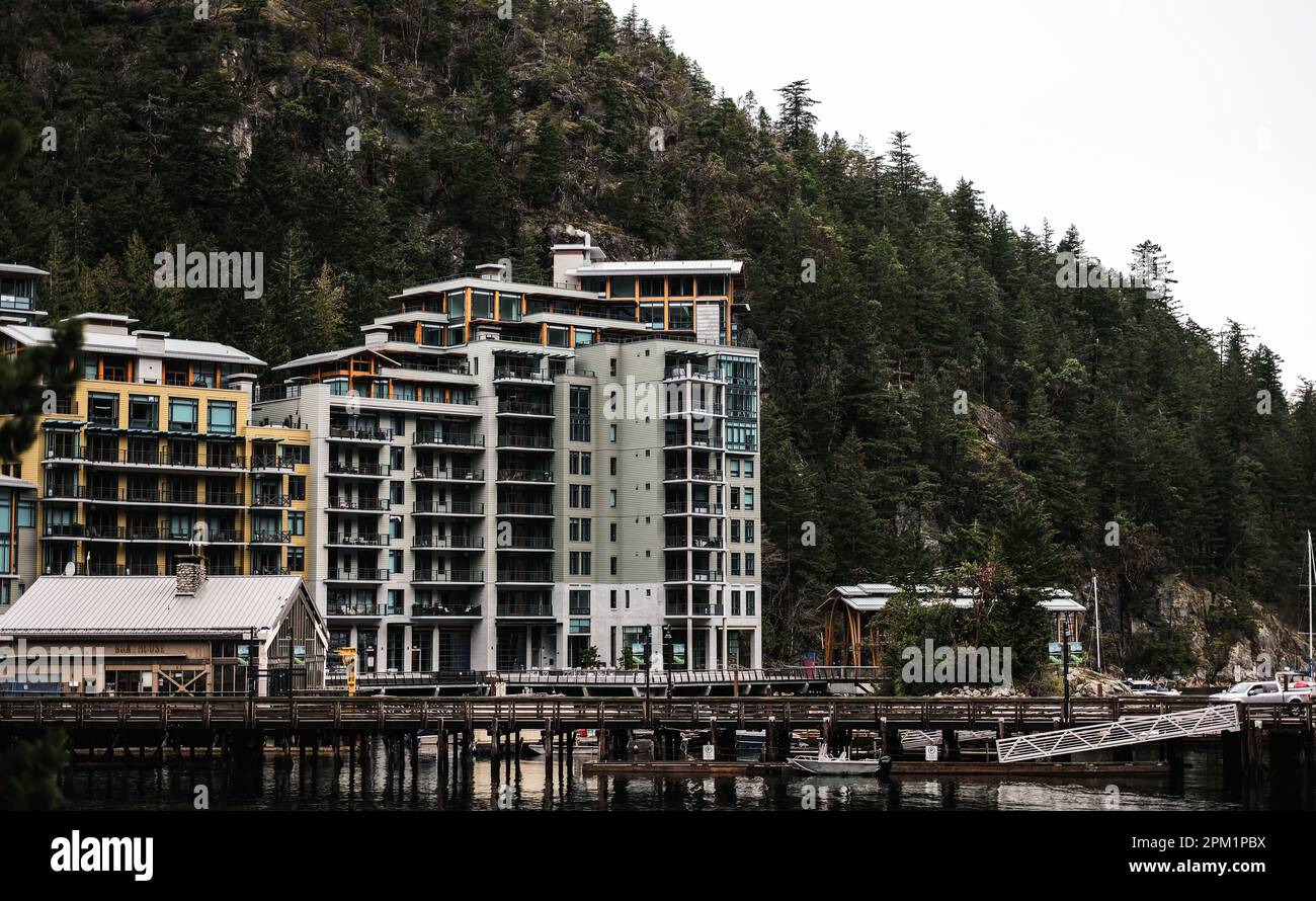 Horseshoe Bay est une extension de West Vancouver dans la partie inférieure continentale de la Colombie-Britannique et abrite environ 1000 000 résidents tout au long de l'année. Banque D'Images