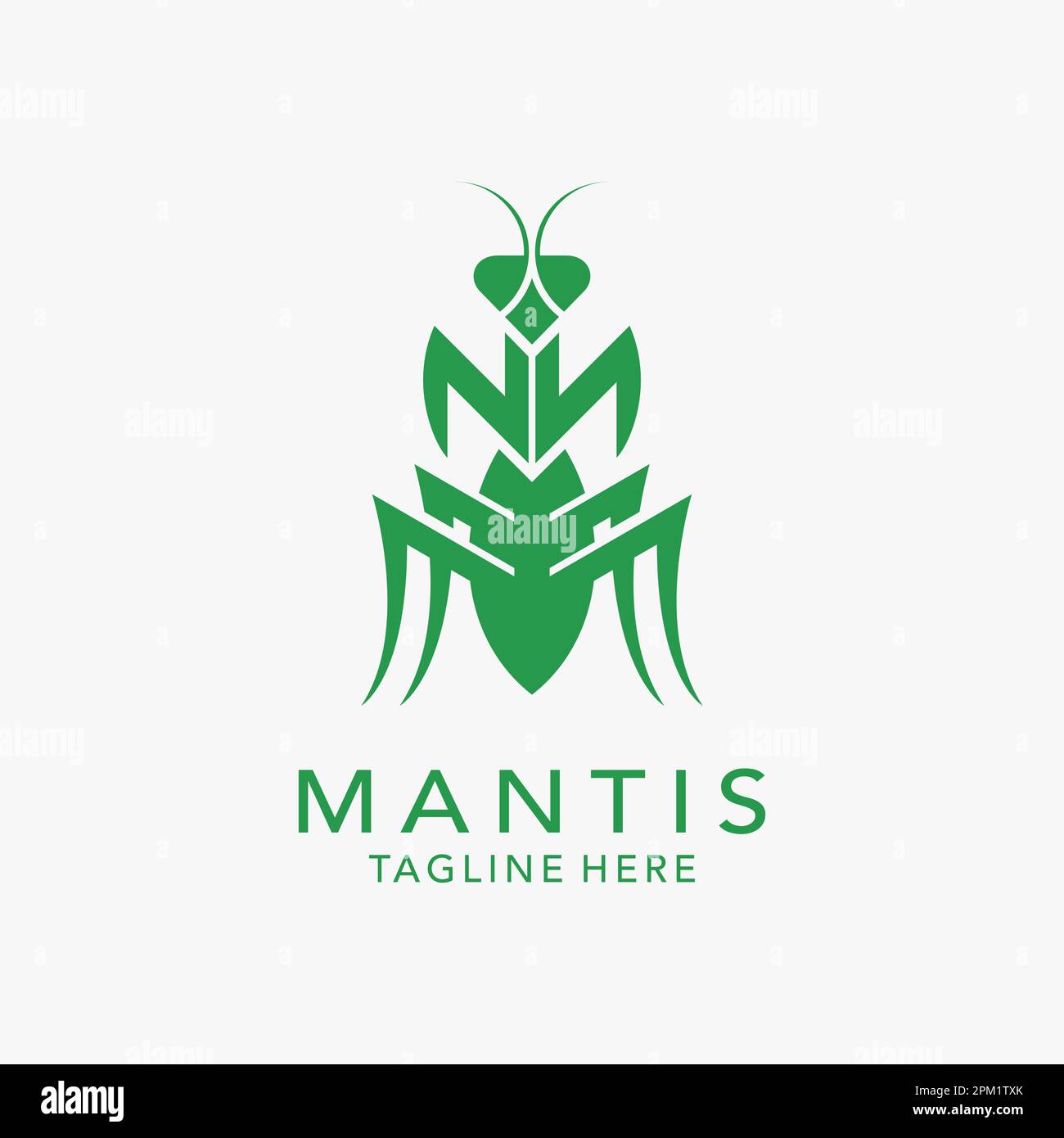 Motif insecte Mantis Illustration de Vecteur