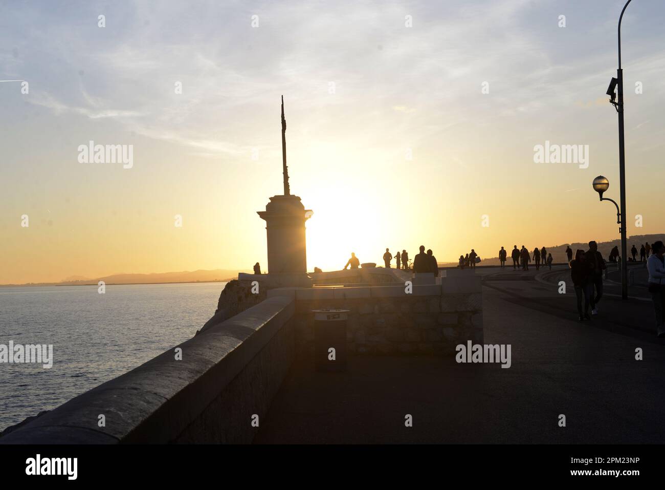 Paysage de la ville de Nice, au sud de la France, découverte de la Côte d'Azur. FAMA © Fausto Marci Banque D'Images