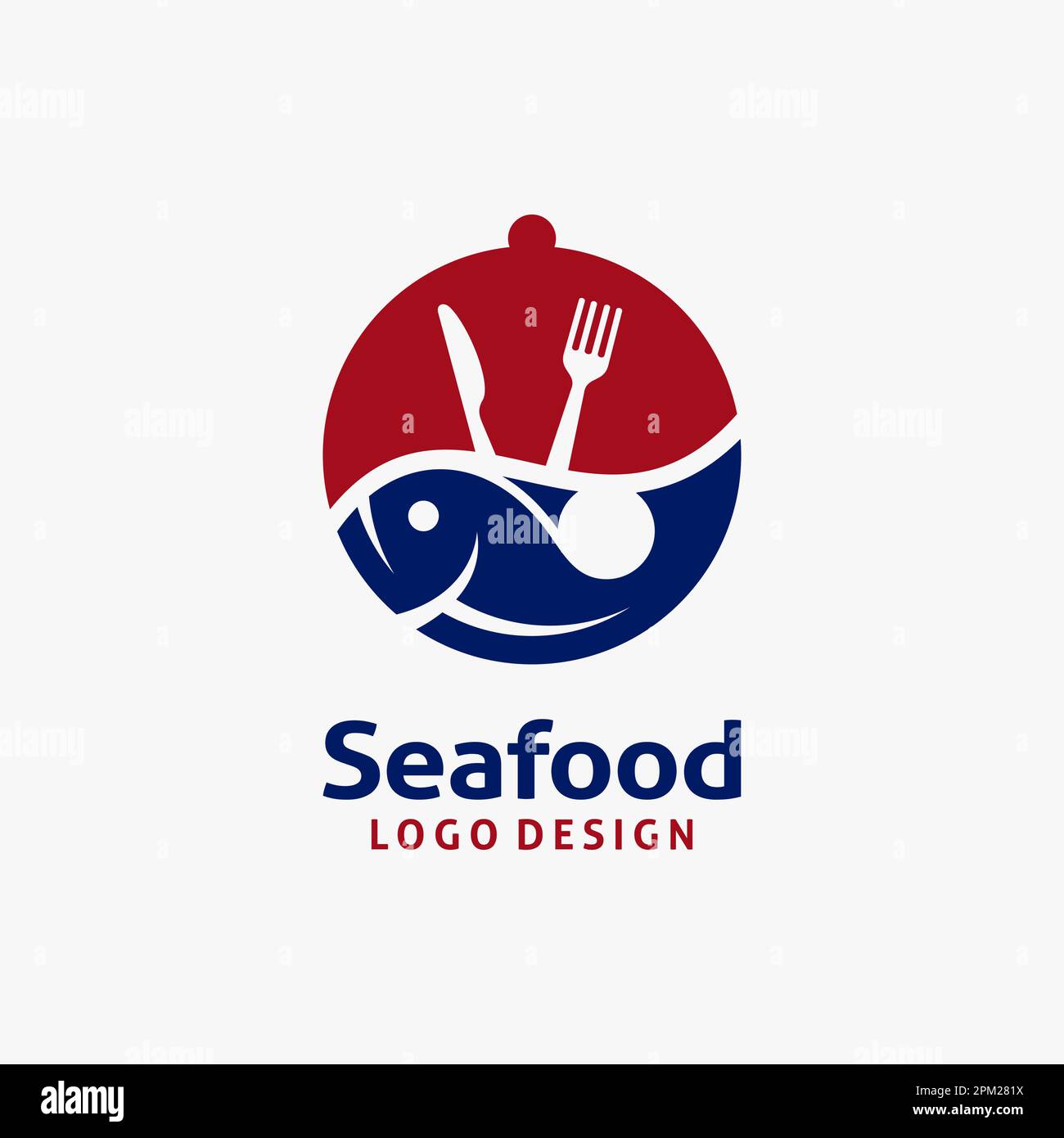 Logo fruits de mer Illustration de Vecteur