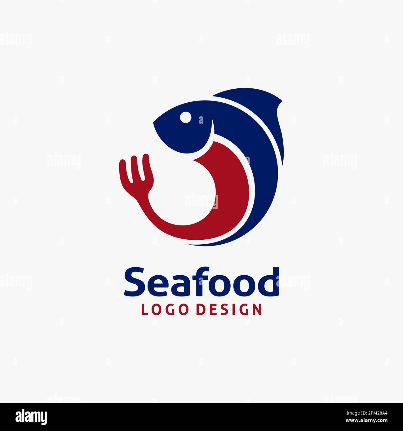 Logo fruits de mer Illustration de Vecteur