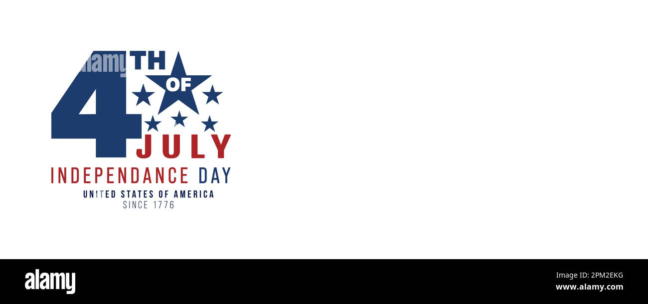 Joyeux 4th juillet - bannière de la fête de l'indépendance Banque D'Images