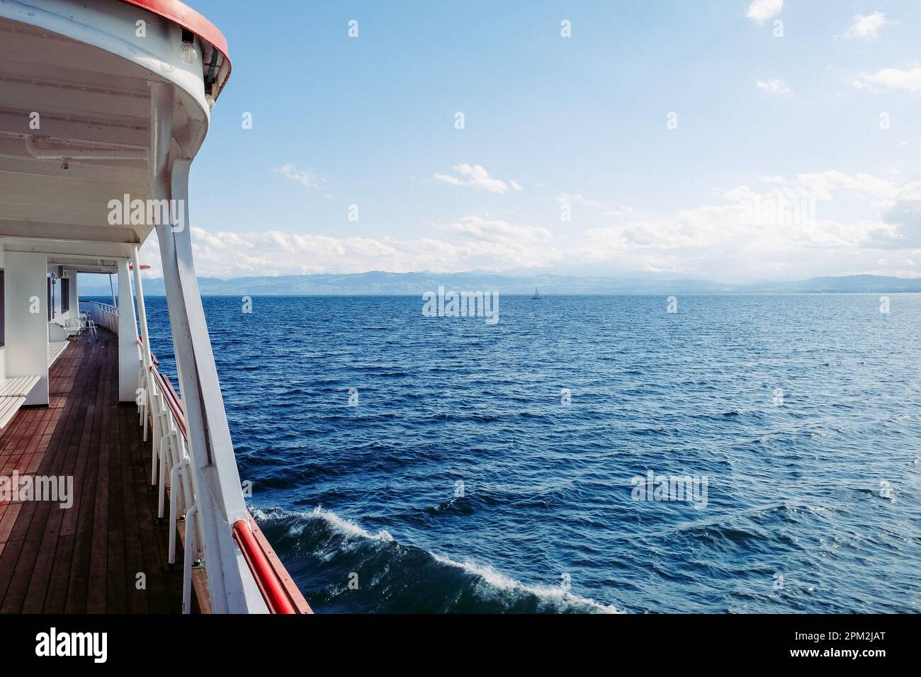 Un voyage de découverte sur le lac de Constance Banque D'Images