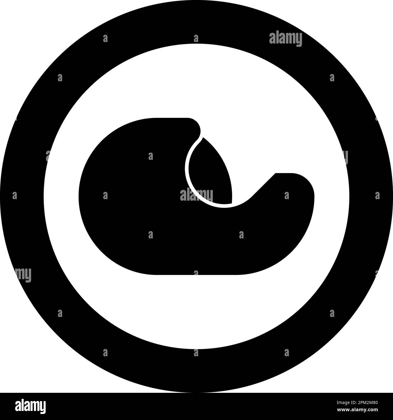 Distributeur avec adhésif scotch pour icône de table en cercle rond noir couleur vecteur illustration image solide contour style simple Illustration de Vecteur