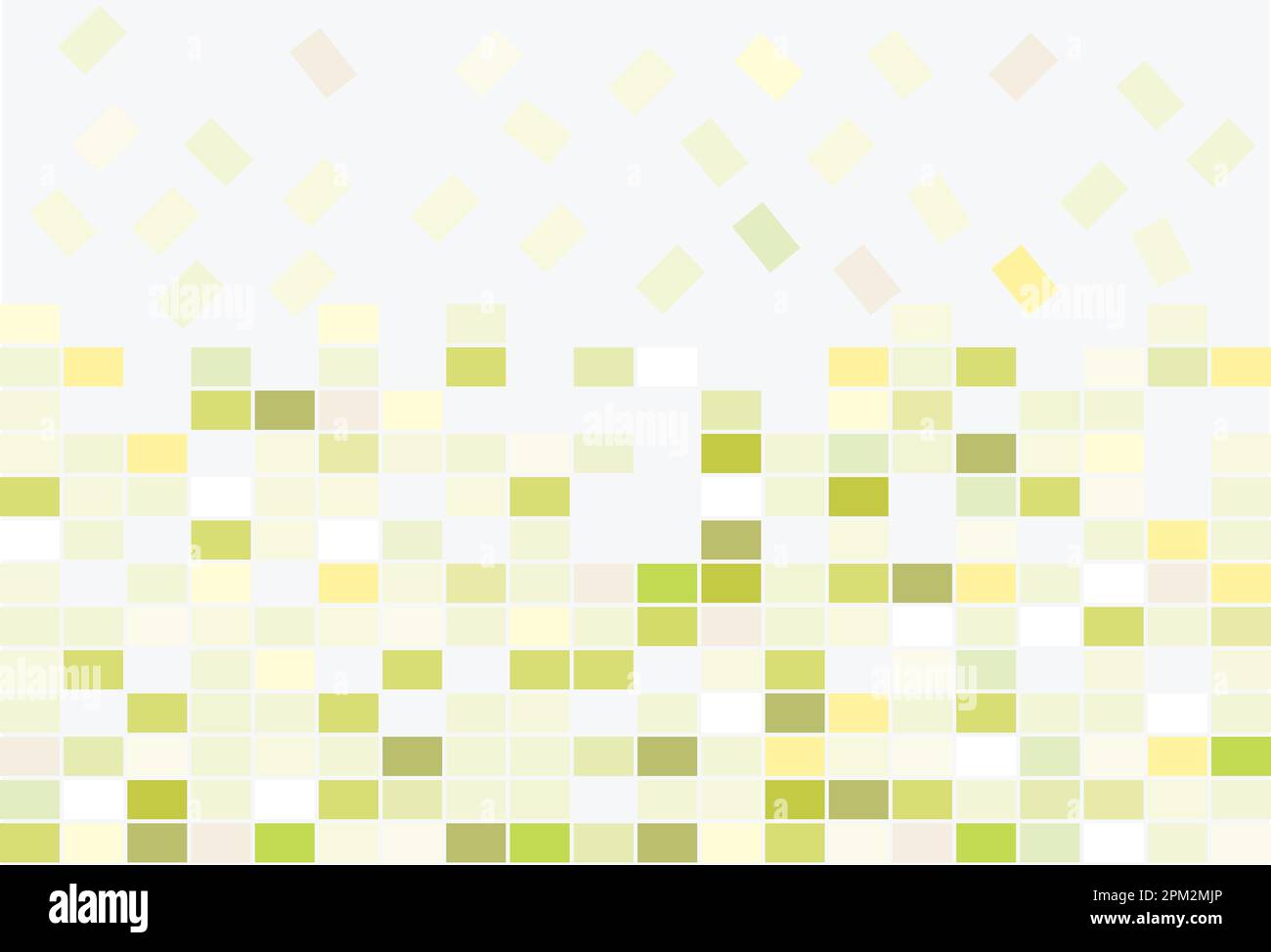 un rectangle vert sans couture est mis en mosaïque sur un fond blanc Illustration de Vecteur