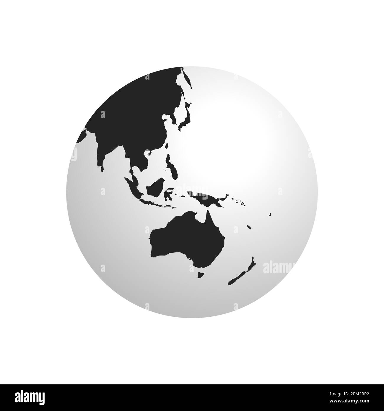Carte du monde. Icône globes de la Terre. Carte vectorielle isolée sur fond transparent. Hémisphères terrestres avec continents Asie, Amérique, Europe, Illustration de Vecteur