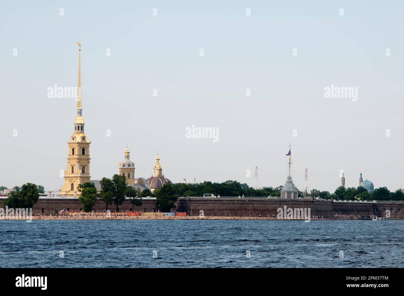 Une vue panoramique sur la forteresse Pierre et Paul à Saint-Pétersbourg, en Russie Banque D'Images