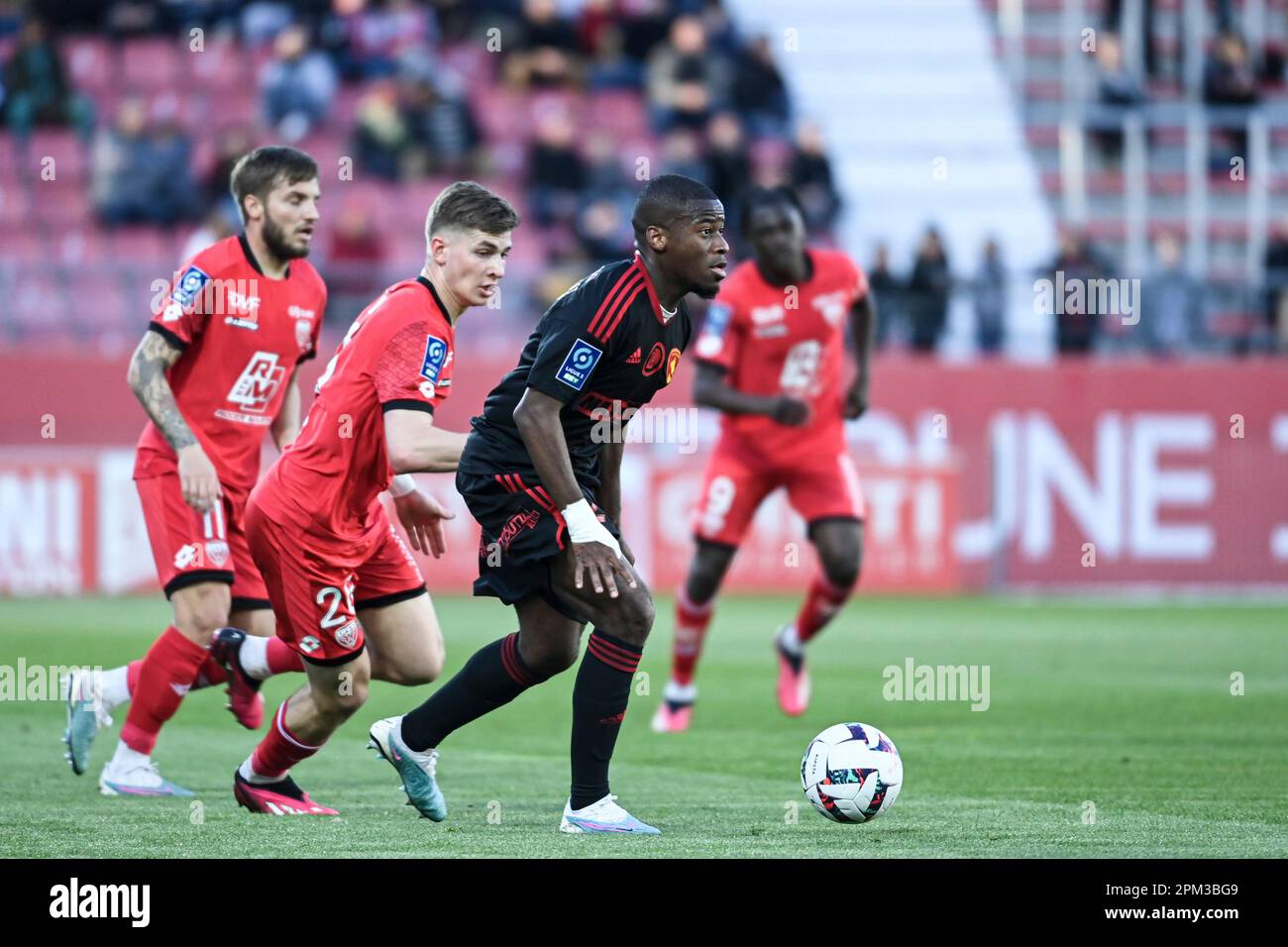 ©PHOTOPQR/LE BIEN PUBLIC/Emma BUONCRISTIANI ; ; 08/04/2023 ; Ligue de football 2 : Dijon FCO - Rodez AF. Banque D'Images