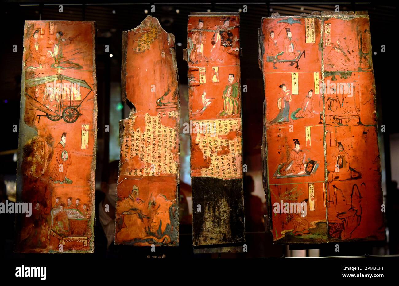 DATONG, CHINE - 11 AVRIL 2023 - la photo prise le 11 avril 2023 montre l'histoire de Sima Jinlong Tombeau de la dynastie Wei du Nord au Musée Datong de Da Banque D'Images