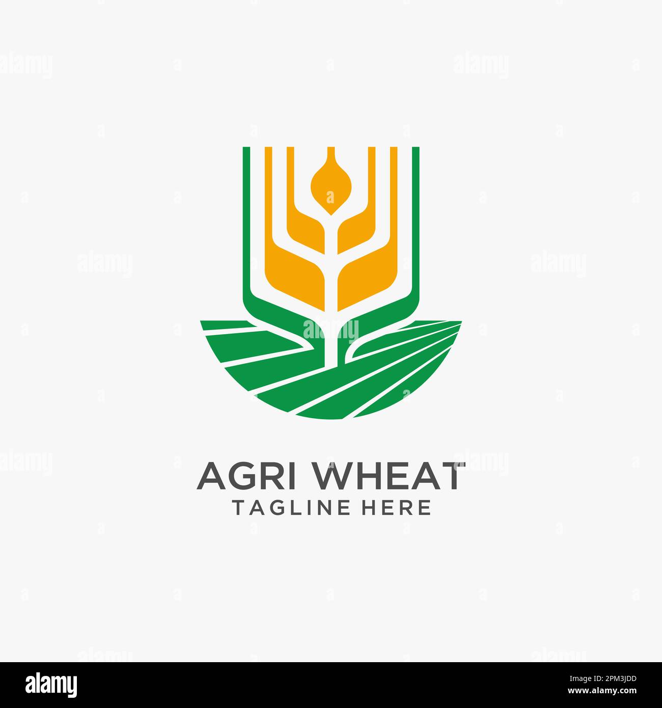 Logo Agriculture blé Illustration de Vecteur