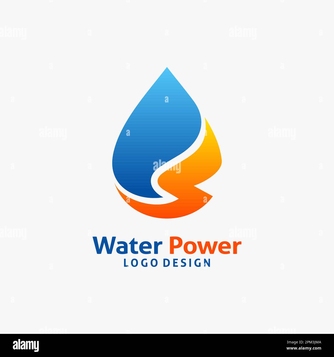 Logo Water Power Illustration de Vecteur