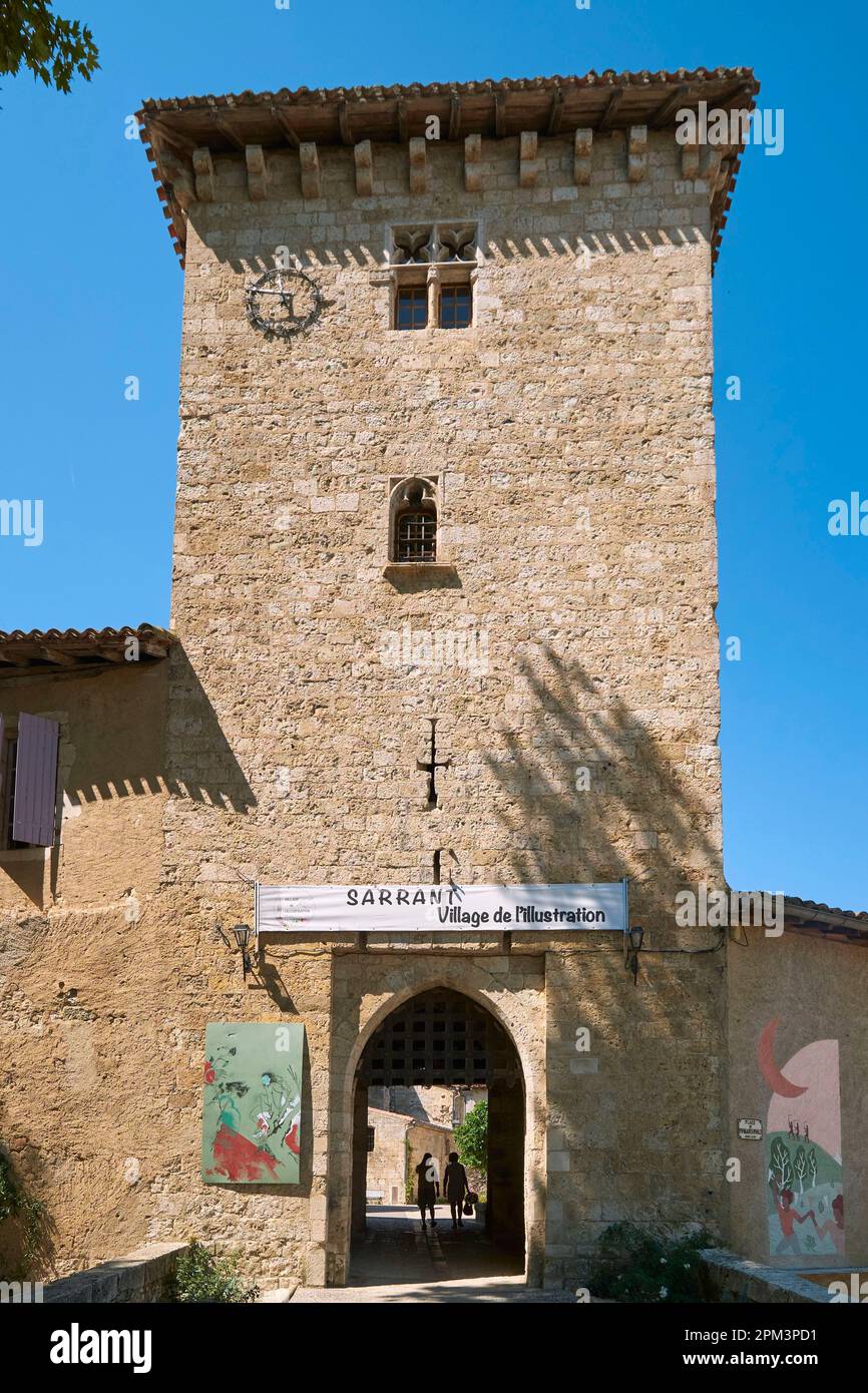 France, Gers, Sarrant, l'un des plus beaux villages de France, village ...