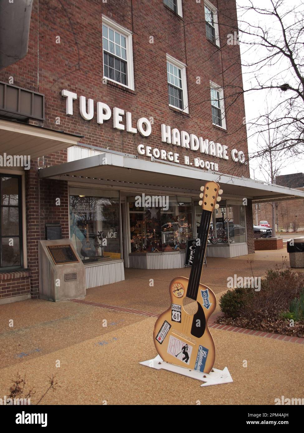 Sites d'Elvis Presley à Tupelo, Mississippi. Banque D'Images