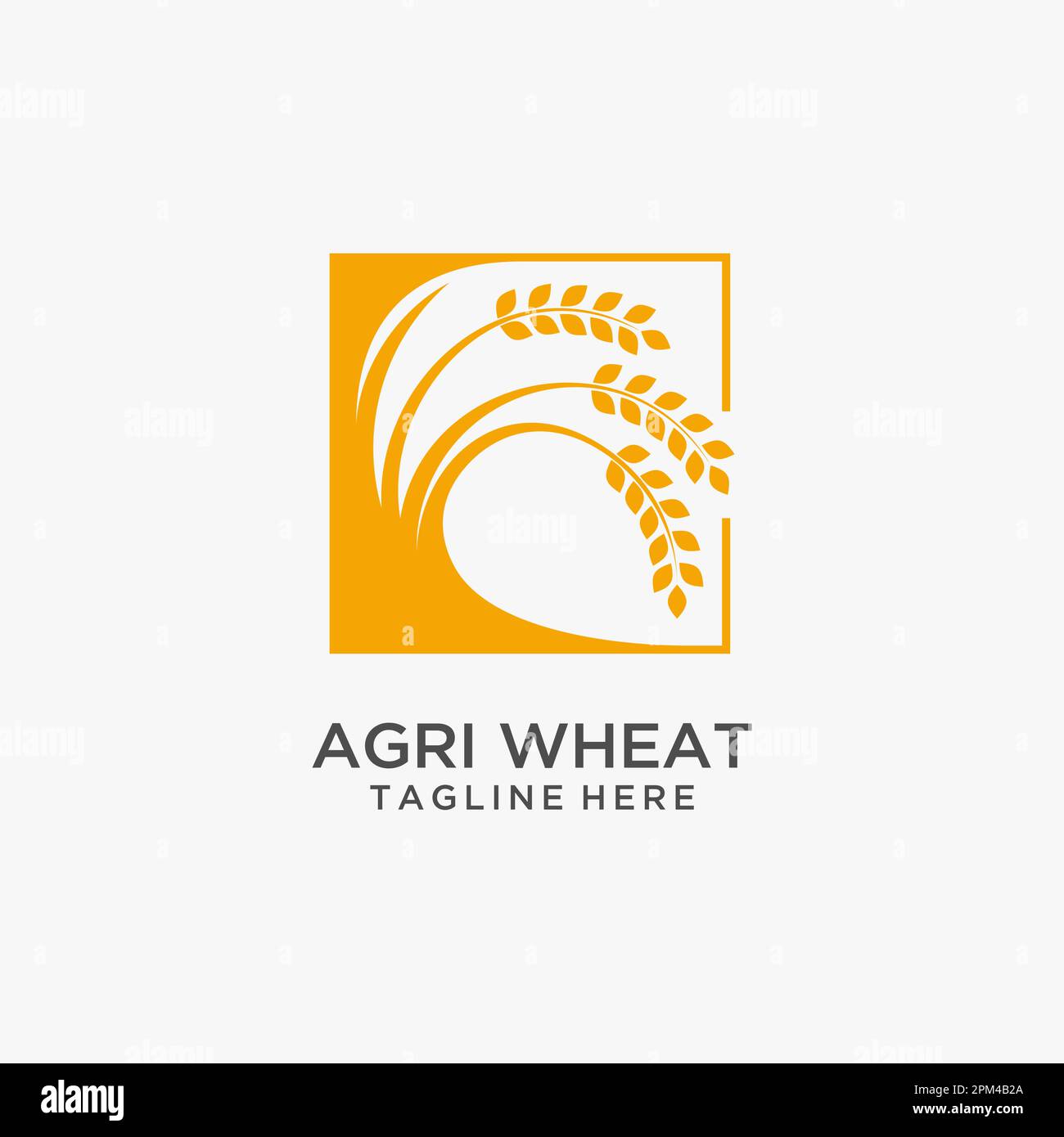 Logo Agriculture blé Illustration de Vecteur