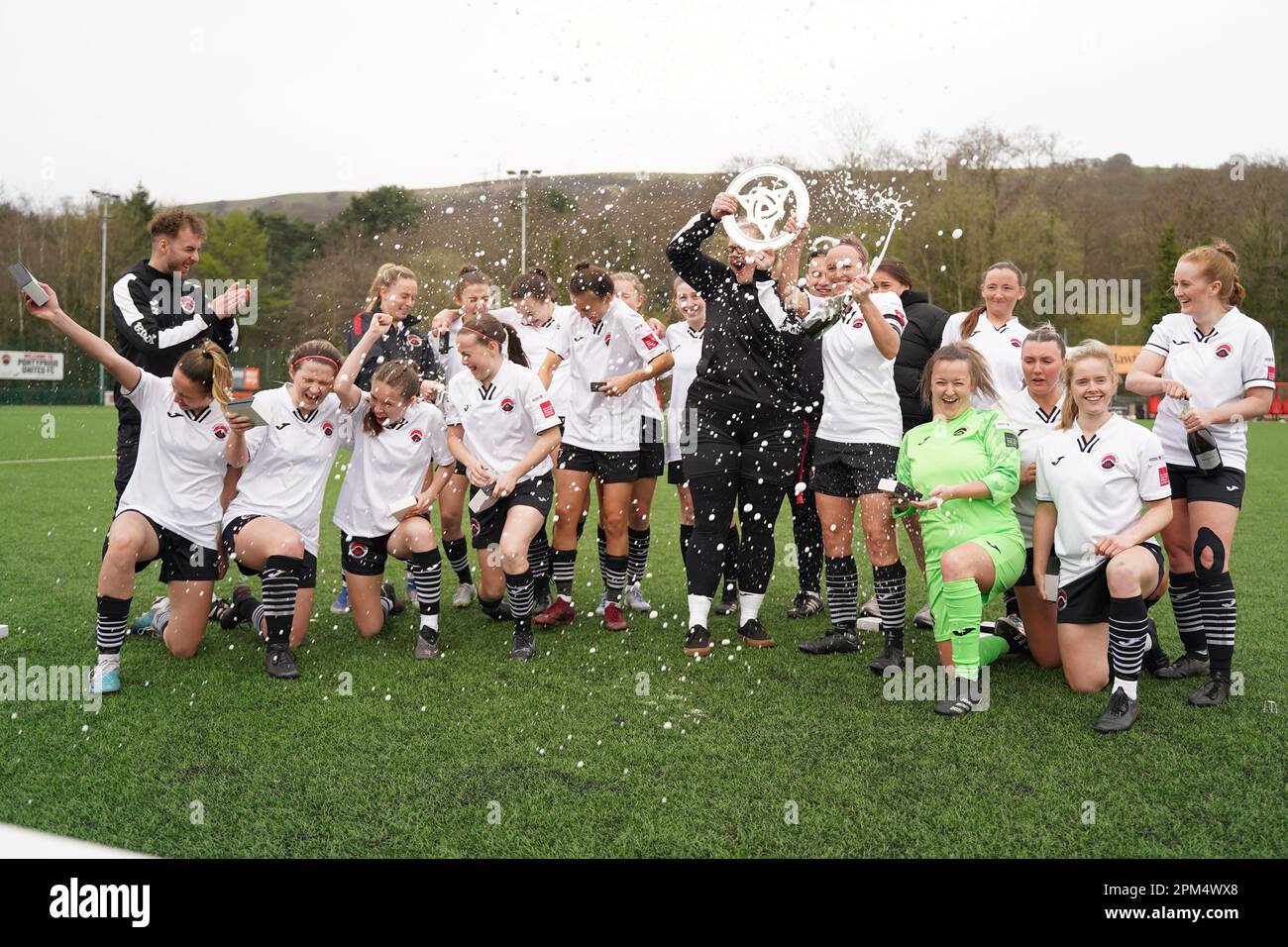 Pontypridd Utd Women contre Aberystwyth WFC Banque D'Images