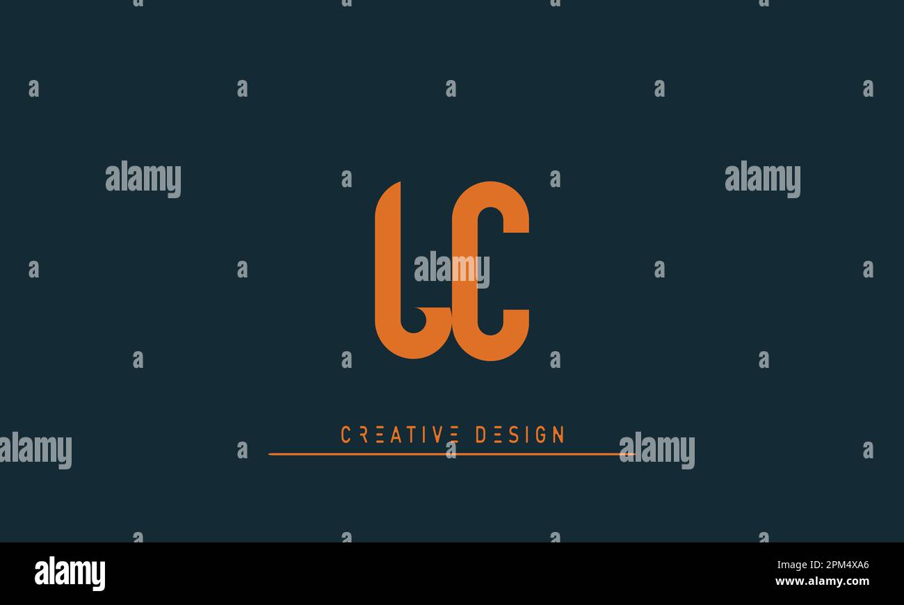 Lettres de l'alphabet initiales Monogram logo LC , CL Illustration de Vecteur