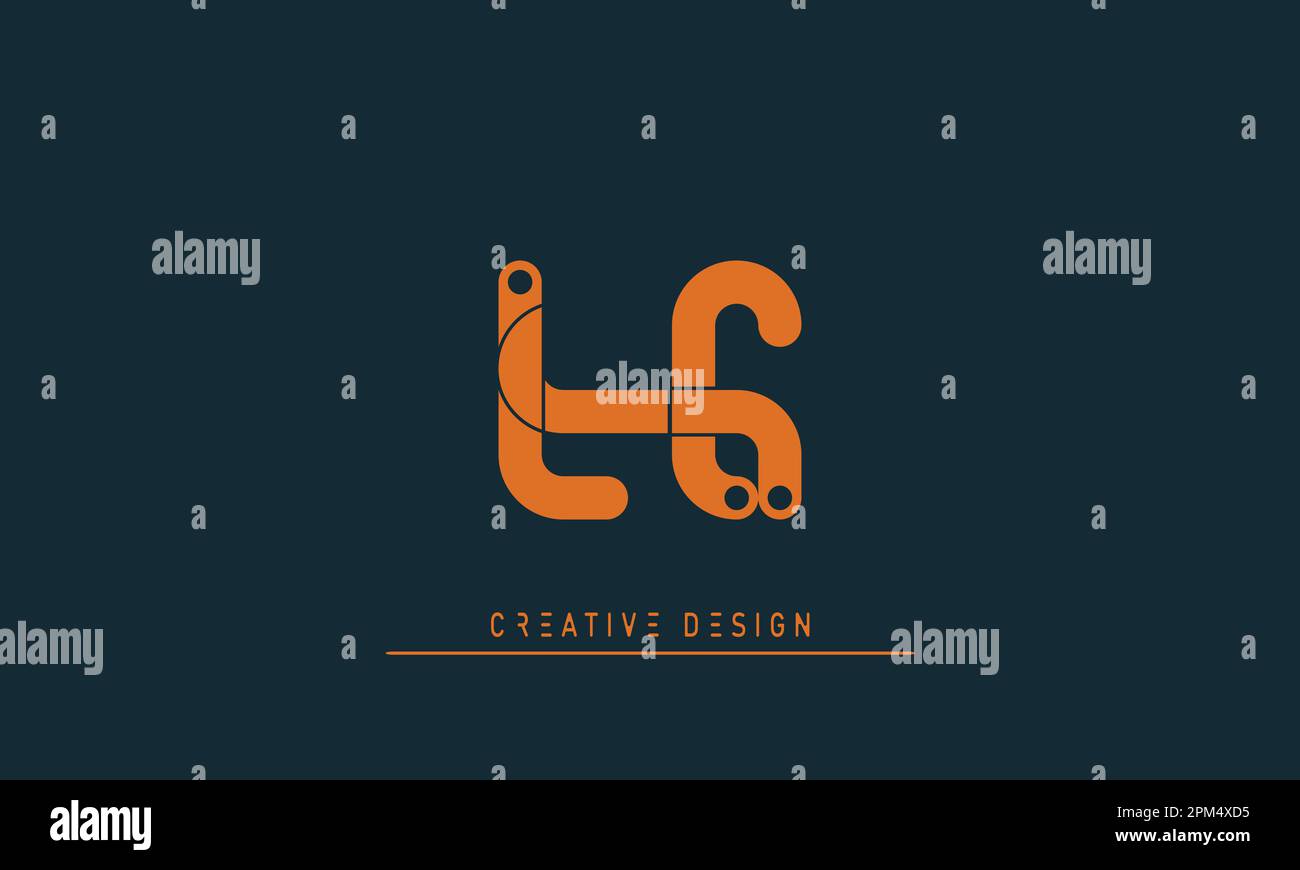 Lettres de l'alphabet initiales Monogram logo LC , CL Illustration de Vecteur