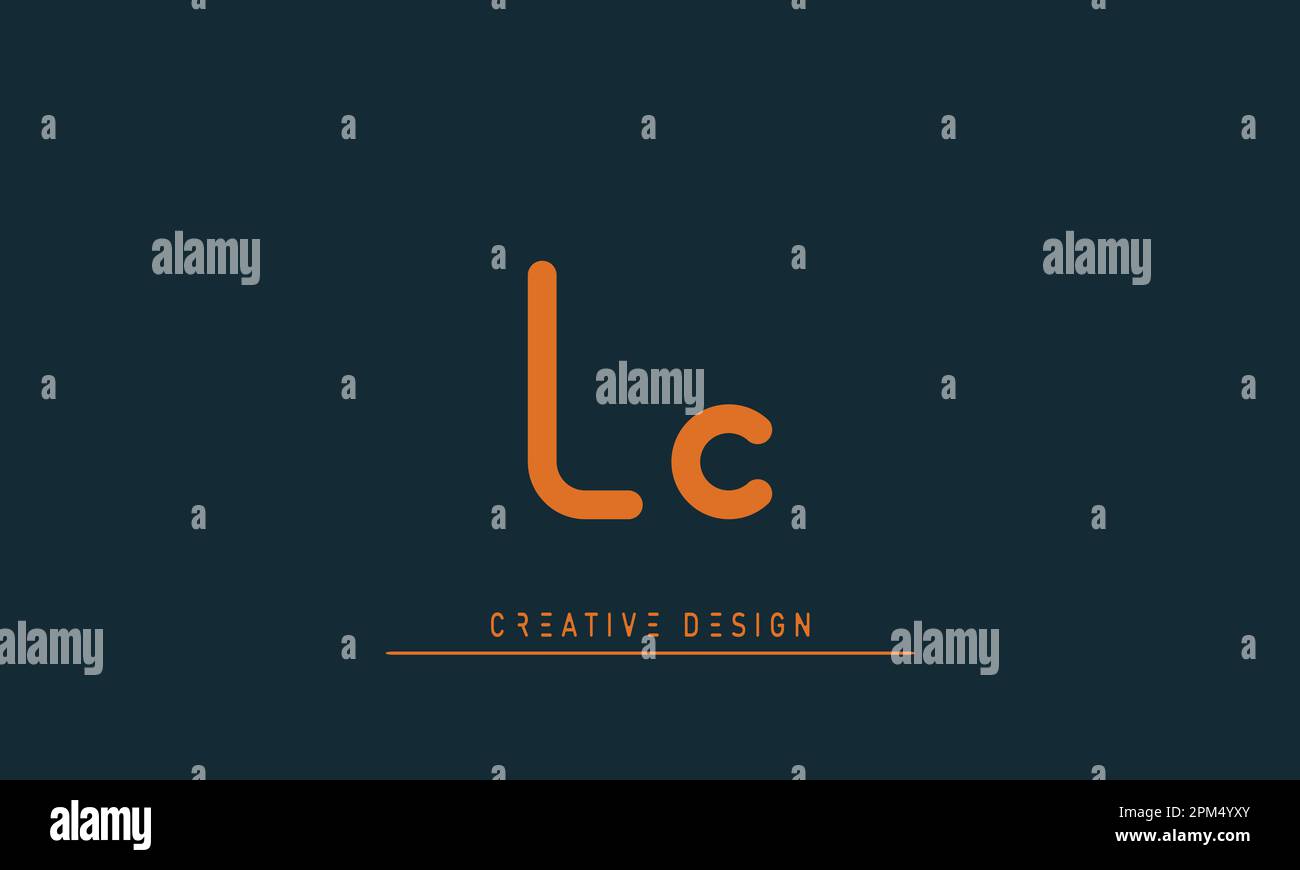 Lettres de l'alphabet initiales Monogram logo LC , CL Illustration de Vecteur