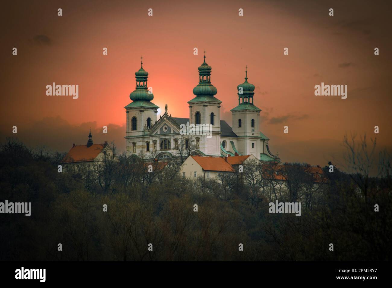 Monastère dans la ville de Cracovie, Pologne. Banque D'Images