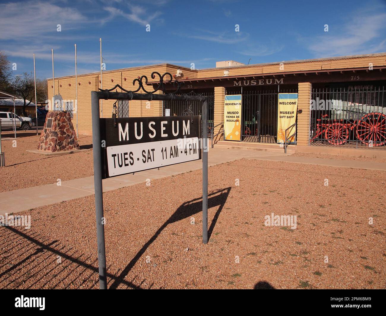 Musée historique du comté de Pinal à Florence, Arizona Banque D'Images