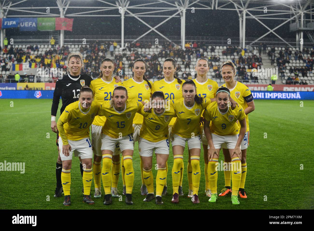 Romania Womens équipe lors d'un match amical contre Marocco , 12.04.2023 , Bucarest , Cristi Stavri Banque D'Images