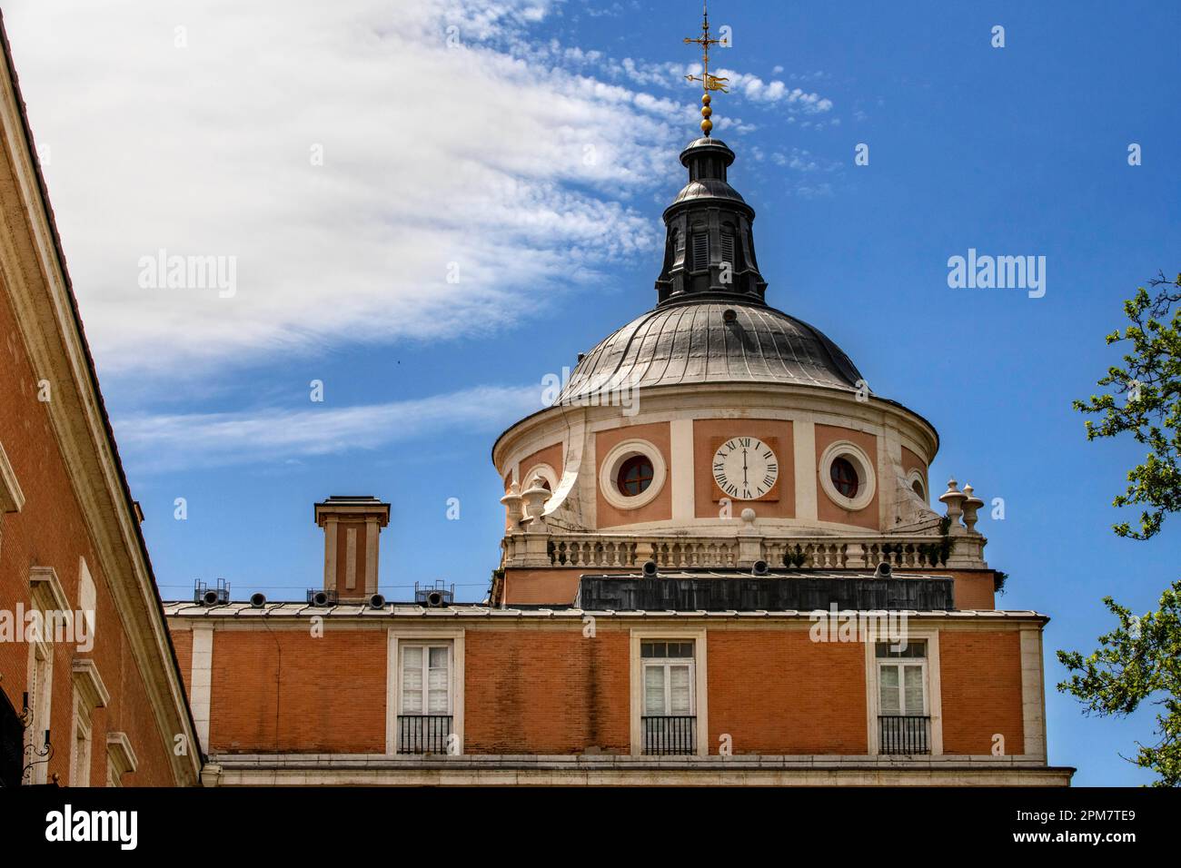 Le Palais Royal d'Aranjuez. Aranjuez, Communauté de Madrid, Espagne. Le Palais Royal d'Aranjuez est l'une des résidences de la famille royale espagnole Banque D'Images