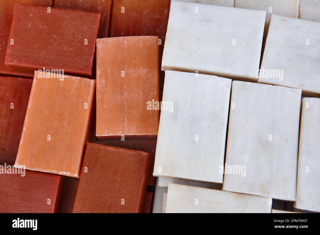 Porte-savon artisanal. Cosmétiques d'aromathérapie naturels. Produits biologiques Banque D'Images