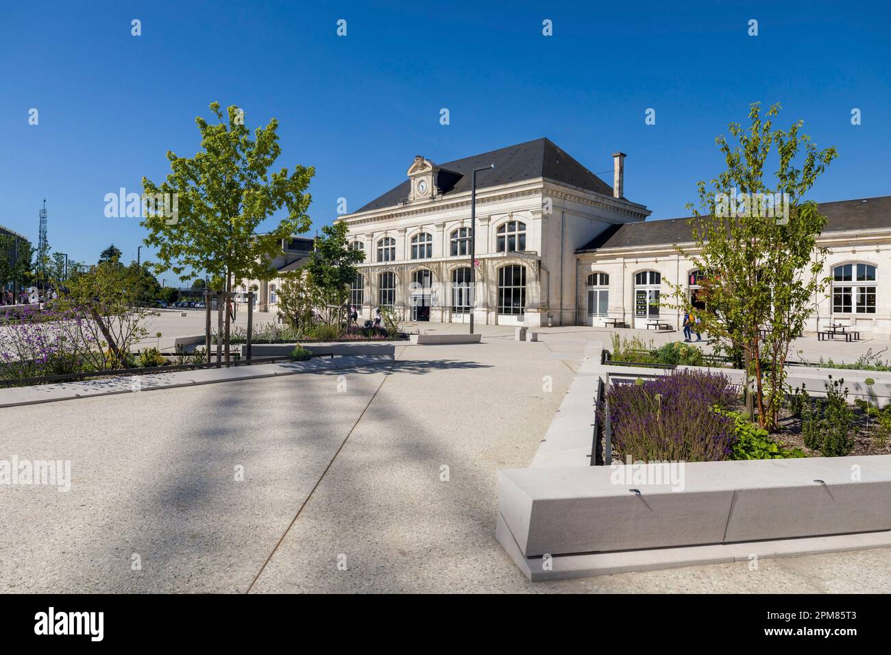 France, Loir-et-cher, vallée de la Loire classée au patrimoine mondial de l'UNESCO, Blois, gare parpiste Banque D'Images