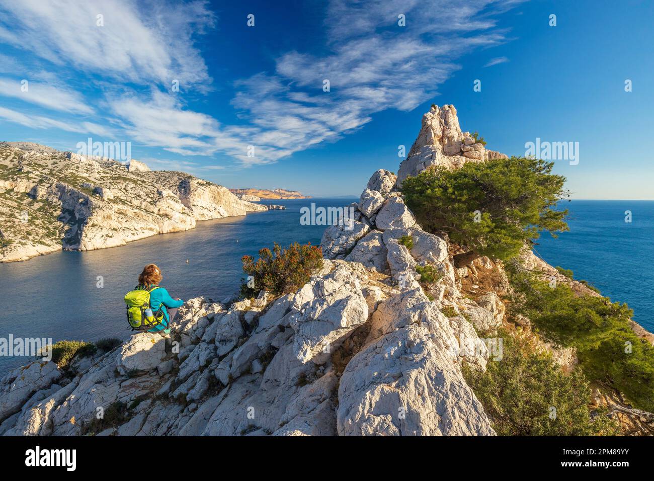 France, Bouches-du-Rhône, Parc National des Calanques, Marseille ...