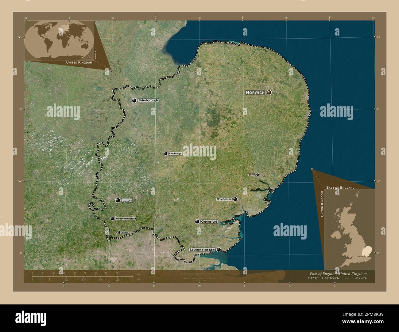 Carte des régions du Royaume-Uni (UK) : carte politique et carte de l