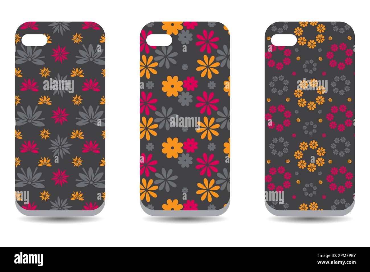 housse de protection de téléphone ctor, housse de protection de téléphone mobile colorée housse de protection en silicone Banque D'Images