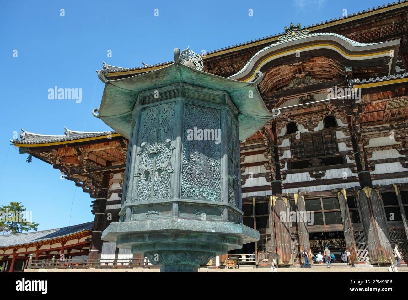 Nara, Japon - 22 mars 2023 : le temple de Todaiji est un temple bouddhiste à Nara, Japon. Banque D'Images