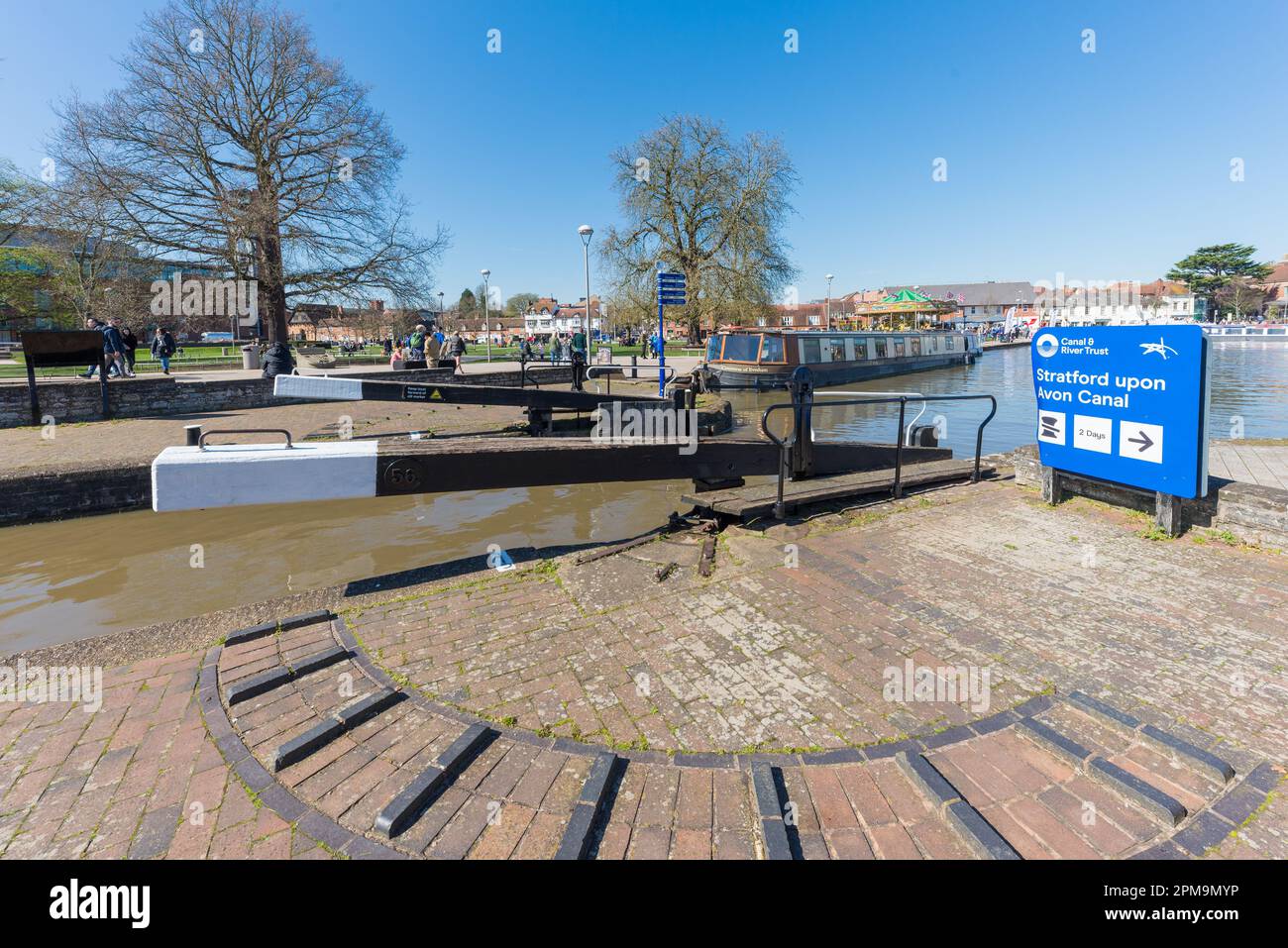 Bassin du canal de Stratford-upon-Avon Banque D'Images