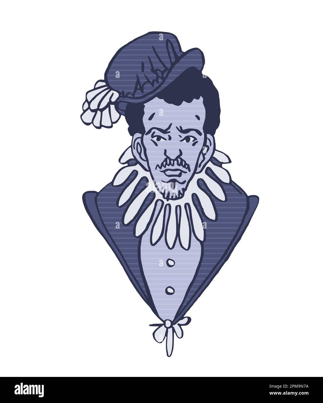 Portrait de Henri III (1551 - 1589) Roi de France, connu aussi bien que Roi de Pologne et Grand-Duc de Lituanie Banque D'Images